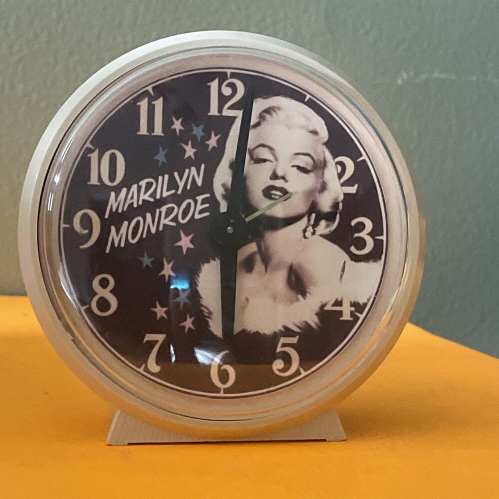 Vintage Marilyn Monroe Wind Up  Alarm Clock Working Great Rare